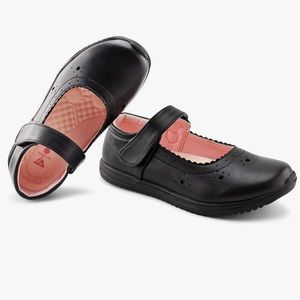 JABASIC Girls Black  School Shoes Big Kids Dress Mary Jane Flats in Size 5
